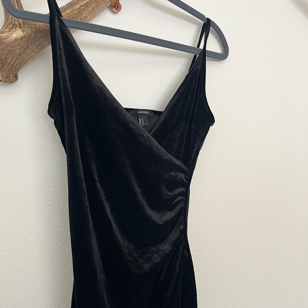 Velvet mini dress